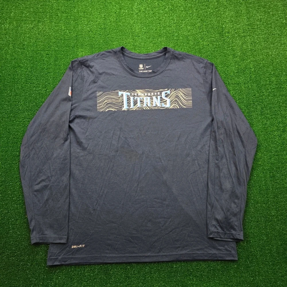 Tennessee Titans Nike Shirt Mens XL Long Sleeve NFL On Field Apparel Performance
